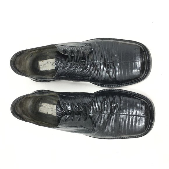 Mezlan Oxfords Shoes Size 8 Black Full Lizard main image 4